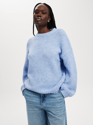 Women's Cotton On Blue Luxe Crew Pullover