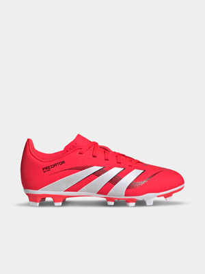 Junior adidas Predator Club FG/MG Red/White/Black Boots