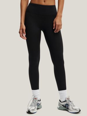 Women's Cotton On Black Ultra Soft Track Full Length Tights