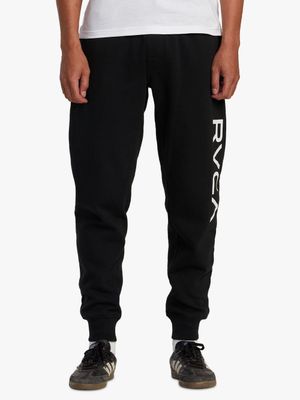 Men's Big RVCA Black Trackpants