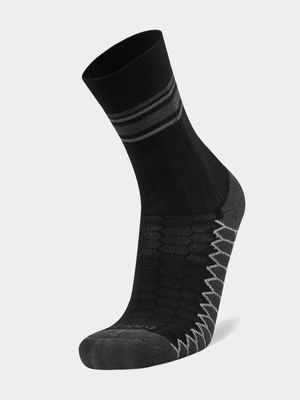 Balega Silver Mini Crew Black Socks