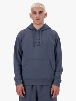 New Balance Men's Iconic Collegiate Graphite Hoodie