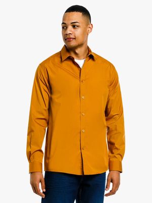 MKM Smart Slim Fit Shirt Mustard