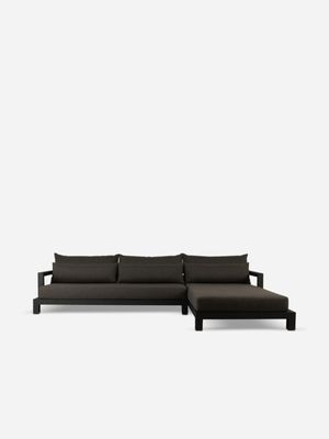 Novak Corner Couch Black