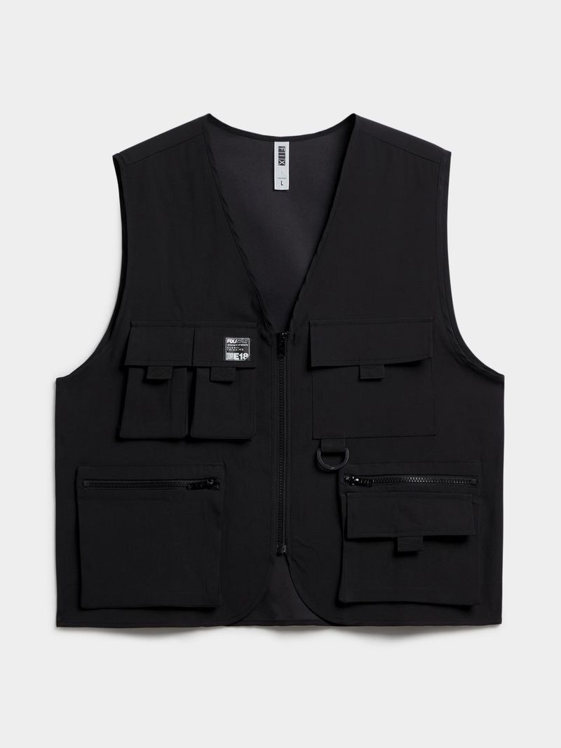 Men's Black Utility Vest - Bash.com