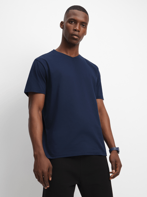 Mens TS Everyday V-Neck Navy Tee