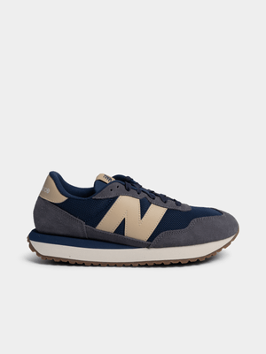 Mens New Balance 237 Navy/Tan Sneaker