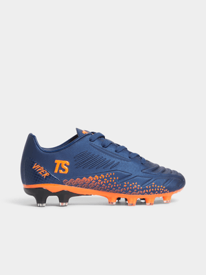 Junior TS Viper FG Low Navy/Orange Boots