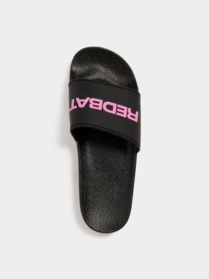 Redbat Women's Black Slides