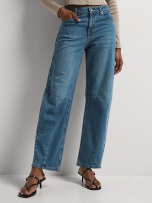 News Denim Barrel Leg Jeans