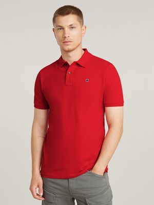 G-Star Men's Dunda Slim Acid Red Polo