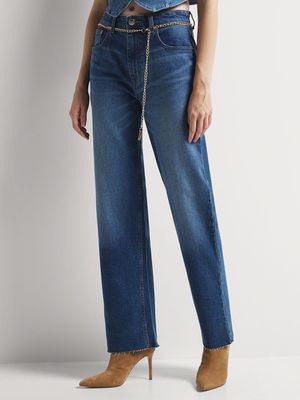 News Denim Straight Leg Jeans