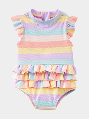 Cotton On Baby Multi Shay Ruffle Sleeveless Swimsuit