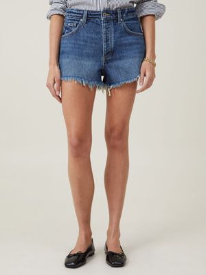 Women's Cotton On Blue Original Cut Off Denim Shorts