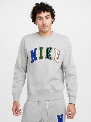 Nike Men's Grey Sweat Top