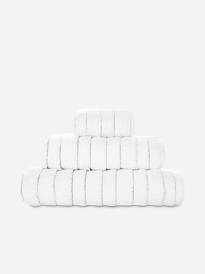 Graccioza Taormina Bath Sheet 95X150 Cm White/Silver