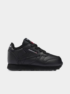 Reebok Toddlers Classic Leather Black Sneaker