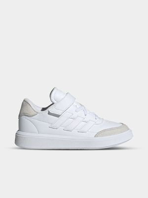 Kids adidas Courtblock White/Grey Sneaker