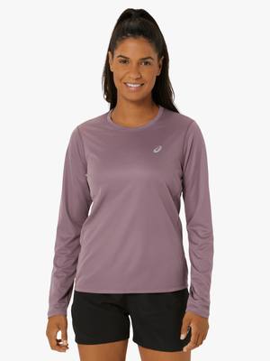 Womens Asics Core Dusty Mauve Long Sleeve Top