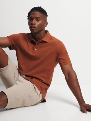 Mens TS Pique Tabacco Golfer