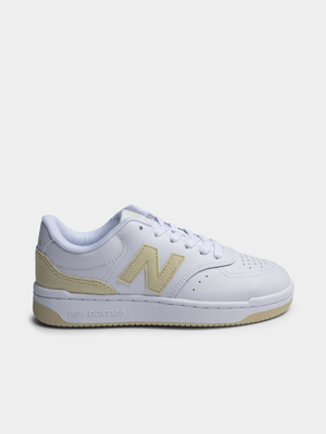 Womens New Balance BBW80 V1 White/Yellow Sneaker