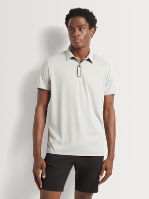 Fabiani Men's Putty Bonded Hem Polo Golfer