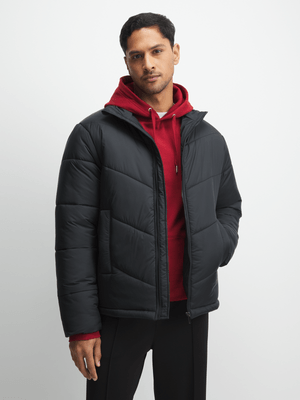 Men's Black Puffer Jacket