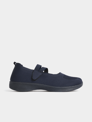Jet Women's Navy Mary Jane Sneakers