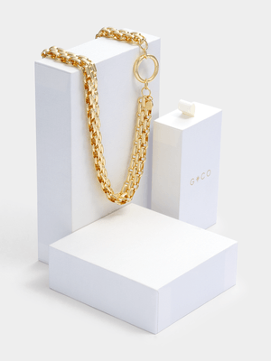 14ct Gold Plated Vintage Link Chain Necklace