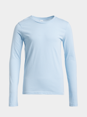 Jet Younger Girls Blue Long SLeeve T-Shirt