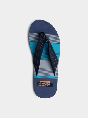 Men's Hi-Tec Nautical Thong Navy Flip Flops