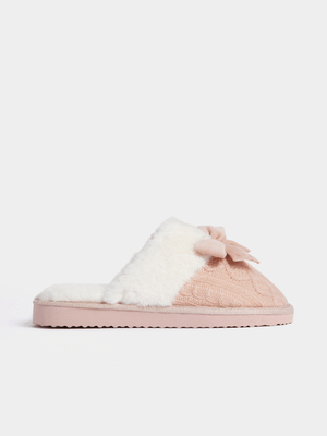 Jet Women's Blush Knitted Slippers