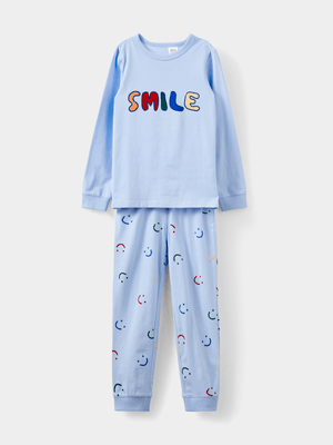 Cotton On Kids Blue Ace Long Sleeve Pyjama Set