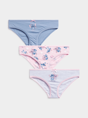 Jet Younger Girls Multicolour Lilo & Stitch 3 Pack Bikini