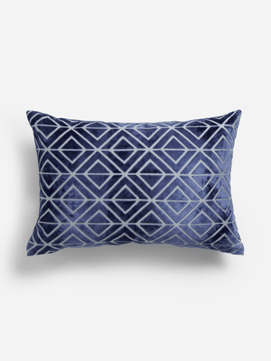 Jet Home Blue Diamond Scatter Cushion