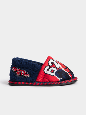 Jet Younger Boys Red Spiderman Stokie Slippers