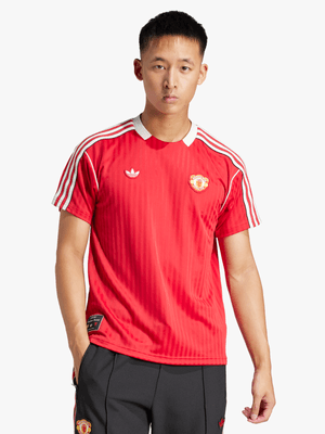 Mens adidas Manchester United Icon Originals Red Jersey