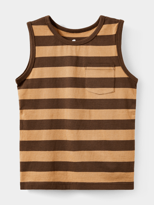 Cotton On Kids Boy Brown The Essential Tank Top