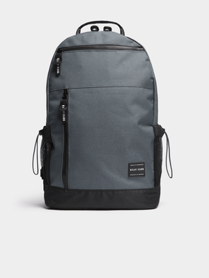 Men's Relay Jeans Front Zip Pocket Grey Backpack