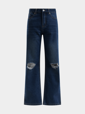 Jet Teen Girls Blue Wide Leg Jean