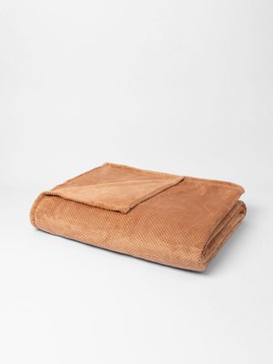 Recycled Waffle Mink Blanket Sienna 200x220
