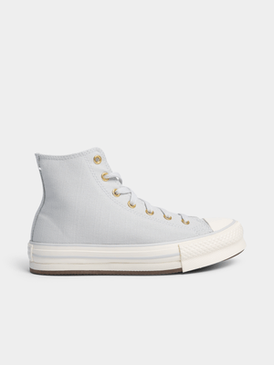 Women's Converse Chuck Taylor All Star Eva Platform Grey/White Sneaker