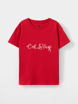 Cotton On Kids Girl Red Poppy Short Sleeve Graphic Print T-shirt