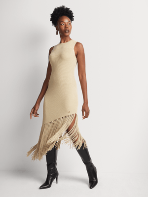 Luella Lurex Bodycon Fringe Dress