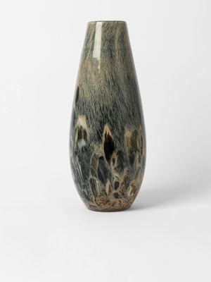 Vase Hand Blown Moody Belly 37 x 15.5cm