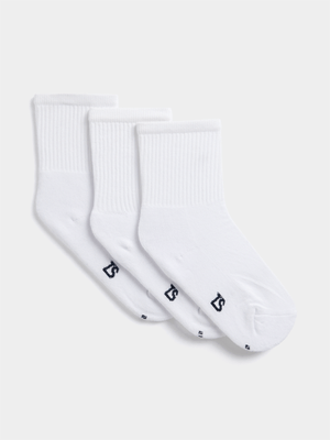 TS Junior Multisport 3 Pack White Socks