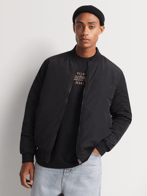 Men's Markham Reversible Black/Grey Bomber Jacket