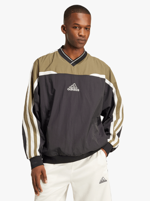 adidas Originals Cutline Black Pull-Over Top