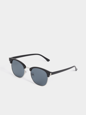 Men's Relay Jeans Combo Frame Wayfarer Black Sunglasses