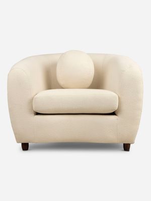 Ellis 1 Seater Couch LuxGuard Boucle Snowdown Nougat